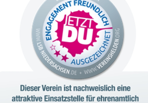 Unsere Auszeichnung vom LSB als Engagement-freundlicher Verein !